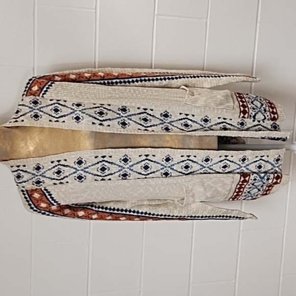 Natural Reflections Cotton Blend Soft Cardigan Open Front Med Runs Large - Picture 1 of 8